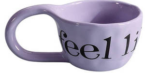 MSH Nouvelle Tendance Style INS Créativité Anglaise Personnalité Tasse en Céramique à Grande Oreille - Product Image 6