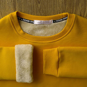 HG631 Veste d'hiver pour homme en laine/polyester écologique respirante coupe-vent doublée en polaire sherpa unie teinte unie coupe régulière - Product Image 4