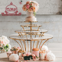 Table de gâteau ronde en acier inoxydable en métal de support moderne Offre Spéciale pour la décoration d'événement de mariage