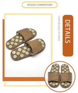 Jade Pierre Massage Pantoufles Réflexologie Des Pieds <span class=keywords><strong>Acupression</strong></span> Sandales Chaussures pour Pied Acupoint Activation Réflexologie Soins Des Pieds - Product Image 3