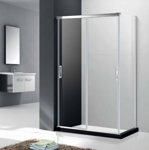 Vente directe d'usine de <span class=keywords><strong>douche</strong></span> d'angle en verre trempé avec cadre, design moderne et simple - Product Image 1