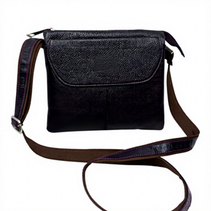 Bolso de Mano de Cuero Genuino de Ternera Artesanal, Duradero, con Cremallera, Correa de Cadena a la Moda, Ecológico, Ligero e Impermeable - Product Image 5