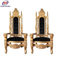 Chaise de mariage baroque à dossier haut, mobilier de gymnastique, vente en gros