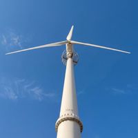 Éolienne 30KW GWS-30000W, vitesse de démarrage basse de 2,5 m/s, rotor de 12 m, 3 phases PMSG 380V pour parc éolien