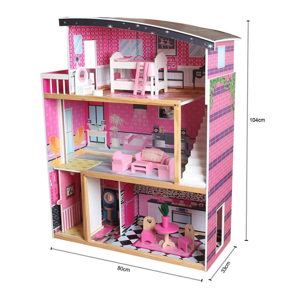 Elevador Casa MuÃ±ecas Barbie Mansion Mansão Casa Barbie Rosa Casa