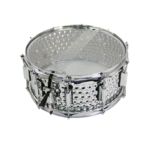 Nouvelle conception 14x6.5, tête de tambour <span class=keywords><strong>Remo</strong></span> fabriquée à la main avec technique de pointillage, caisse claire en métal - Product Image 6