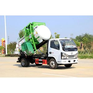 รถบรรทุกขยะอาหารตงเฟิง 4x2 4.88 คิว รถกำจัดขยะในครัว สำหรับเก็บขยะอาหาร - Product Image 3