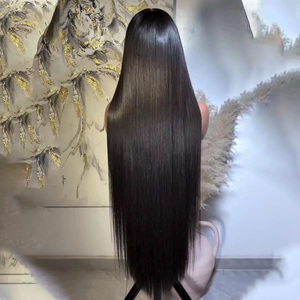Parrucca di capelli umani vergini vietnamiti grezzi, lisci come seta, lunga 30 pollici, densità 250%, pre-strappata, senza colla, per donna - Product Image 5