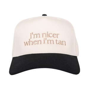 Katydid ฉันดีกว่าฉัน Tan วินเทจผ้ายีนส์5แผงหมวก trucker-หมวกเบสบอลสองสี3D ปักหัวเข็มขัด unisex ทั่วไป - Product Image 1