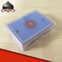 Boîte de rangement personnalisée en plastique transparent pour cartes à jouer publicitaires, avec coins arrondis, pour le stockage familial de cartes 100 % neuves