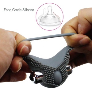 Beliebte Cockring Vibrierende Männer Verzögerte Ejakulation <span class=keywords><strong>Penis</strong></span> <span class=keywords><strong>Ring</strong></span> Vibrator Klitoris Massage gerät Adult Sexspielzeug für Männer Männlich - Product Image 3