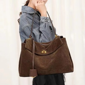High Quality Luxury Genuine Leather Suede <b>Tote</b> <b>Bag</b> Women's Large Capacity Branded <b>Bags</b> Luxury Women Shoulder <b>Bag</b> Handbag - Product Image 1