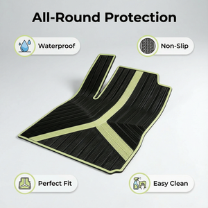 Tapis de protection toutes saisons pour Tesla Model Y, ensemble complet 3D à bords étendus, antidérapants, imperméables, en caoutchouc de 5 à 10 mm d'épaisseur, <span class=keywords><strong>2024</strong></span> - Product Image 4