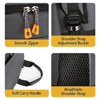 Mochila Ligera de Nailon con Cierre de Contraste, Bolsillo Lateral para Botella de Agua, para Computadora de 15.6 Pulgadas, Personalizable OEM para Viajes de Negocios