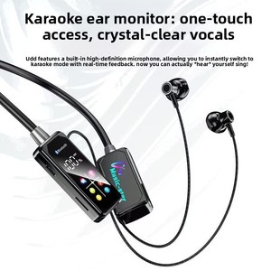 Auricolari Wireless BT a Collare V5.4, Impermeabili IPX-4, Display a Colori, Lunga Durata della Batteria, per Sport, Streaming Live e Karaoke - Product Image 5