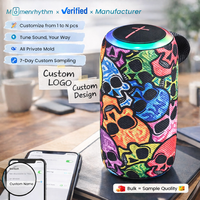Altavoz Inalámbrico OEM con Luces, Bajos Potentes, Sonido Envolvente 3D, USB, Resistente al Agua, para Teléfono Móvil, en Caja, Portátil para Exteriores, con RGB