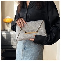 Tas tangan dompet genggam logam untuk wanita, tas malam mewah dengan penutup, pola batu geometris mata jahat untuk pesta pernikahan
