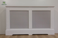 Cache-radiateur moderne blanc laqué de qualité supérieure, OEM ODM pour les marques de décoration intérieure européennes et américaines, meuble de radiateur grande taille 1500 mm