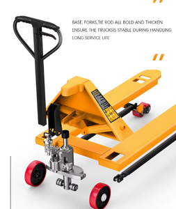 Günstige Gabelstapler Hydraulik Hub paletten wagen 2 Tonnen Lager handhabung waage Hand paletten wagen - Product Image 2