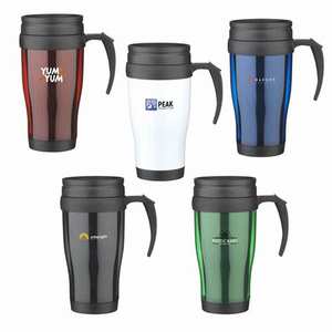 Gobelet Latte de voyage en plastique personnalisé avec couvercle et poignée de style minimaliste Promotion de produits innovants pour les fêtes - Product Image 4