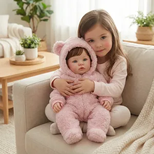 Poupée de mode réaliste pour bébés filles nouveau-nés, modèle Abigail, 19 pouces, avec peau 3D visible et peinture multicouche, disponible en deux versions. - Product Image 6