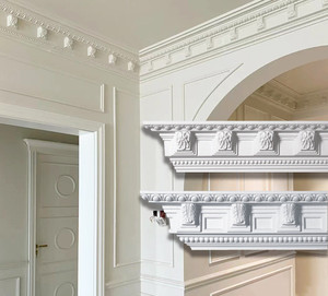 تصميم عصري لقوالب الكورنيش المخصصة من البولي يوريثان، قوالب رغوية للديكور الداخلي على الطراز العتيق حسب الطلب - Product Image 5