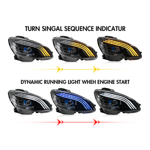 TT-ABC Led Đèn Pha đèn pha cho 2008-2011 Mercedes-Benz w204 C-Class C63 Amg MAYBACH phong cách ống kính máy chiếu - Product Image 4