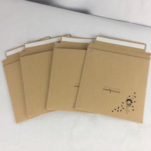 Formato personalizzato 500gsm kraft busta rigida per spedizione in cartone busta postale in cartone rigido per <span class=keywords><strong>pacchetto</strong></span> ufficio - Product Image 1