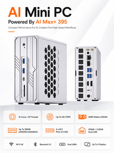 Mini PC 4K AI Workstation avec 128 Go de RAM LPDDR5X, 2 ports M.2 NVMe, pour OpenCLAW Inference Max+ Pro 395, 126 TOPS, accélération IA MQ90 - Product Image 1