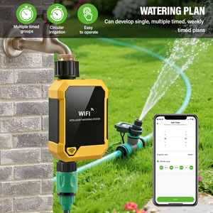 Temporizador de Riego Inteligente WiFi YAGO, Control por Voz y Aplicación, Temporizador de Riego por Aspersión WiFi Inteligente para Césped, Jardín, Patio - Product Image 4
