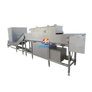 Turnkey project hard boiled chicken egg peeling processing line egg hard cooking and peeling production line