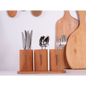 Porte-couverts en bois de qualité admirable, nouvelle arrivée, 3 pièces, 28 x 10 cm, pour table de restaurant - Product Image 5