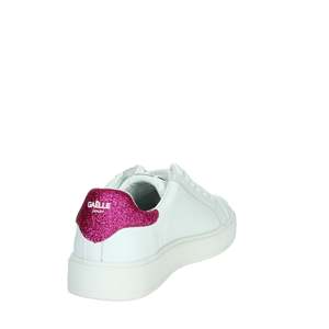 Sneakers Gaelle Paris Bianco Fucsia Glitter Heel, chaussures en toile tendance pour femmes - Product Image 3