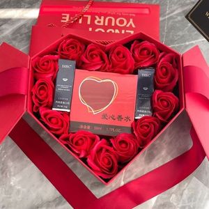 Scatola Regalo in Carta a Tema Amore, Adatta per Souvenir Festivi, <span class=keywords><strong>Regali</strong></span> di San Valentino, Token d'Amore, <span class=keywords><strong>Regali</strong></span> di <span class=keywords><strong>Compleanno</strong></span> e Confezioni per Gioielli - Product Image 4