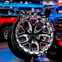 Jantes de course multi-rayons en aluminium forgé noir GL 15x9J 17x4 18x10J Beadlock Drag Rims compatibles avec Mustang GT Supra GTR