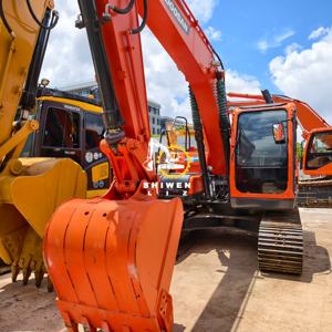 Excavatrice d'occasion de haute qualité Dx140 à vendre, d'origine coréenne, hydraulique sur chenilles, DOOSAN Dx140 à vendre, rouge, bon état - Product Image 2