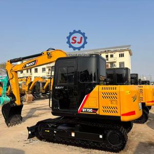 Excavadora de orugas Sany 75Cpro usada, excavadora de movimiento de tierras de alta calidad y bajo precio en stock, Ys 75 75c-9 Sy75 Sany75C en oferta. - Product Image 1