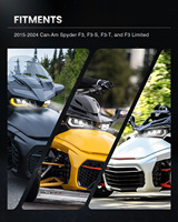 Phare LED pour Can-Am Spyder F3 F3-T F3-S F3 Limited 2015-2024, phare de moto lourde pour moto à trois roues Can-Am