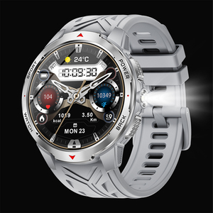 Montre connectée populaire KT88 avec lampe de poche, suivi du sommeil, étanche 3ATM, batterie grande capacité 1100mAh, montre connectée sport pour hommes - Product Image 1
