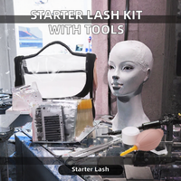 Kit de démarrage liquide pour cils, très demandé, outils professionnels d'extension de cils et kits de formation