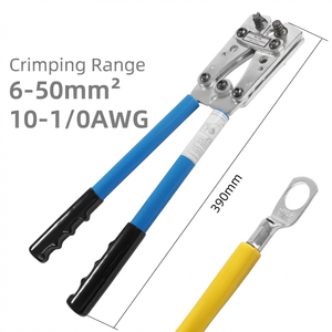 Wire Crimping Pliers HX-50B Industrial Grade High Carbon Steel Front Entry 10 AWG Cable Cutter Set - Product Image 2