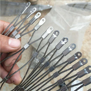 <span class=keywords><strong>Filet</strong></span> en acier inoxydable tissé 316, vente chaude, fabrication en usine, câble métallique flexible 316 pour barrière de zoo - Product Image 5