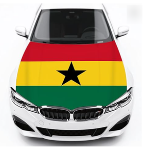 Housse de capot de voiture avec drapeau des Îles Sainte-Kitts et Nevis, en tissu élastique lavable, bannière de capot de voiture personnalisée - Product Image 6
