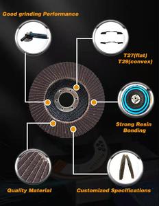 Công Cụ Mài Mòn 4.5 Inch 4 Inch T29 Loại Silicon Carbide Flap Disc Cho Mài Đá Cẩm Thạch Và Thủy Tinh - Product Image 5