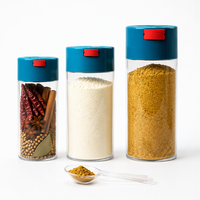 Boîte de conservation alimentaire transparente pour épices et sucre, personnalisable en couleur, pour l'Asie du Sud-Est