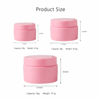 Pot en plastique vide à paroi épaisse pour crème, 30g 50g, emballage cosmétique pour crème visage, masque facial, crème corporelle - Vente en gros