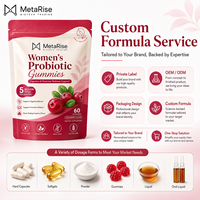 Gomitas Probióticas con Mezcla de Arándanos de Marca Privada OEM, Vitamina C para Mujeres, Equilibrio del pH, Apoyo Inmunológico, Suplemento de 60 Cápsulas