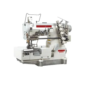 Máquina de coser industrial de cama plana de alta velocidad Máquina de coser de enclavamiento portátil para ropa interior de mujer