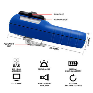 Safewill toptan OEM karbon monoksit gazı dedektörü H2S O2 4-in-1 çoklu gaz detektörü endüstriyel kullanım için - Product Image 4