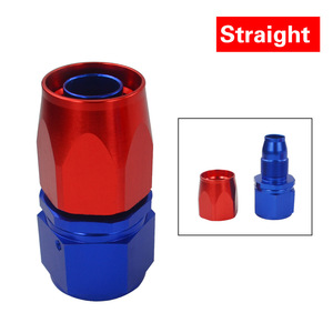Conectores de Línea de Combustible Poyracing AN12, Azul y Rojo, 90 Grados, Piezas Universales para Modificación de Automóviles - Product Image 4